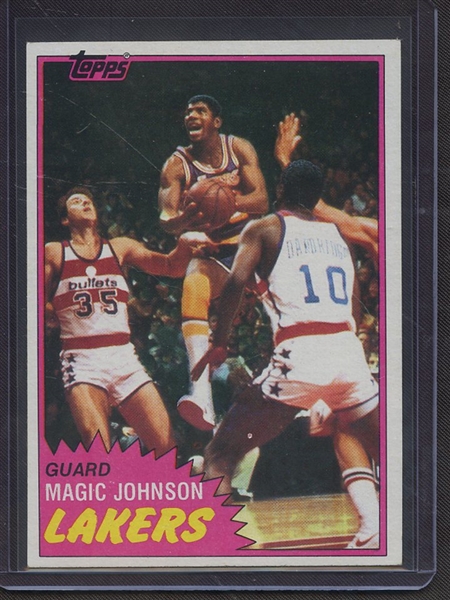 1981 TOPPS 21 MAGIC JOHNSON EX-MT