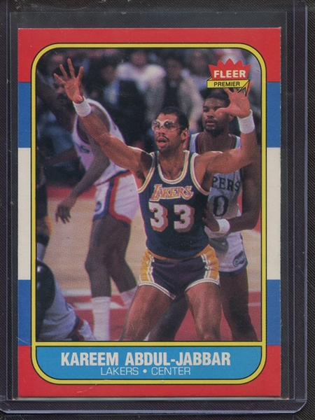 1986 FLEER 1 KAREEM ABDUL JABBAR NM-MT