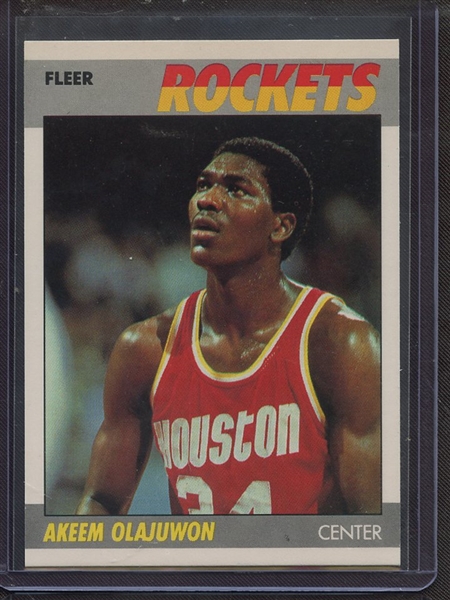 1987 FLEER 80 HAKEEM OLAJUWON NM-MT