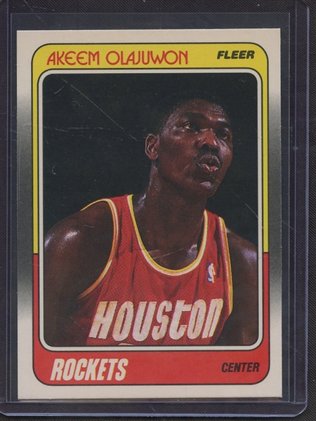 1988 FLEER 53 HAKEEM OLAJUWON MINT