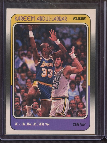 1988 FLEER 64 KAREEM ABDUL JABBAR NM-MT