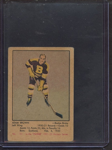 1951 PARKHURST 30 ADAM BROWN VG