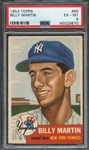 1953 TOPPS 86 BILLY MARTIN  PSA EX-MT 6