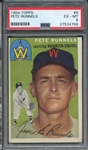 1954 TOPPS 6 PETE RUNNELS  PSA EX-MT 6