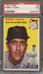 1954 TOPPS 8 BOBBY YOUNG  PSA NM 7