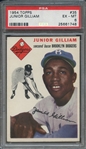1954 TOPPS 35 JUNIOR GILLIAM  PSA EX-MT 6