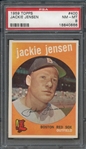 1959 TOPPS 400 JACKIE JENSEN  PSA NM-MT 8