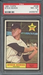 1961 TOPPS 348 STEVE BOROS  PSA NM-MT 8