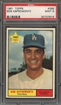 1961 TOPPS 396 BOB ASPROMONTE  PSA MINT 9
