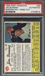 1962 POST CANADIAN 26 JIM BUNNING PERFORATED-HAND CUT PSA AUTHENTIC