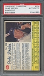 1962 POST CANADIAN 114 DUKE SNIDER HAND CUT PSA AUTHENTIC