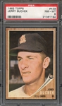 1962 TOPPS 439 JERRY BUCHEK  PSA NM-MT 8
