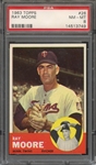 1963 TOPPS 26 RAY MOORE  PSA NM-MT 8