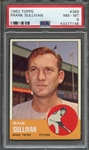 1963 TOPPS 389 FRANK SULLIVAN  PSA NM-MT 8
