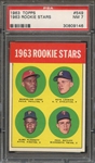 1963 TOPPS 549 1963 ROOKIE STARS  PSA NM 7