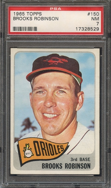 1965 TOPPS 150 BROOKS ROBINSON  PSA NM 7