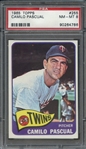 1965 TOPPS 255 CAMILO PASCUAL  PSA NM-MT 8