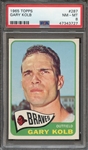 1965 TOPPS 287 GARY KOLB  PSA NM-MT 8