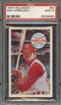 1970 KELLOGGS 68 KEN HARRELSON  PSA MINT 9
