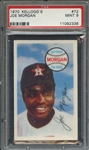 1970 KELLOGGS 72 JOE MORGAN  PSA MINT 9