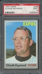 1970 TOPPS 268 CLAUDE RAYMOND  PSA MINT 9