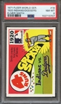 1971 FLEER WORLD SERIES (BLACK BACK) 18 1920 INDIANS/DODGERS ELMER SMITH PSA NM-MT 8