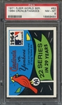 1971 FLEER WORLD SERIES (BLACK BACK) 62 1964 CRDNLS/YANKEES  PSA NM-MT 8