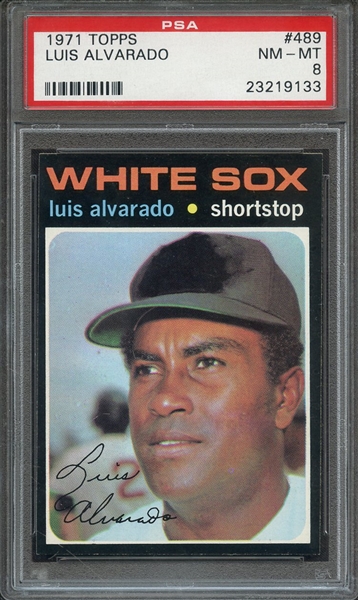 1971 TOPPS 489 LUIS ALVARADO  PSA NM-MT 8