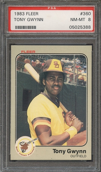 1983 FLEER 360 TONY GWYNN  PSA NM-MT 8