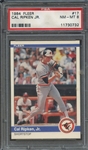 1984 FLEER 17 CAL RIPKEN JR.  PSA NM-MT 8