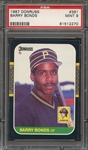 1987 DONRUSS 361 BARRY BONDS  PSA MINT 9