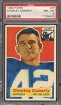 1956 TOPPS 77 CHARLEY CONERLY  PSA NM-MT 8