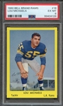 1960 BELL BRAND RAMS 18 LOU MICHAELS  PSA EX-MT 6