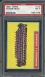 1962 TOPPS 101 VIKINGS TEAM  PSA NM 7