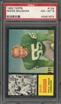 1962 TOPPS 124 MAXIE BAUGHAN  PSA NM-MT 8