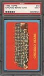 1963 TOPPS 72 CHICAGO BEARS TEAM  PSA NM 7