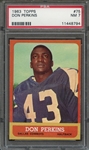 1963 TOPPS 75 DON PERKINS  PSA NM 7