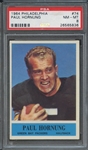 1964 PHILADELPHIA 74 PAUL HORNUNG  PSA NM-MT 8