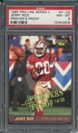 1995 PRO LINE SERIES II II-22 JERRY RICE PRINTERS PROOF PSA NM-MT 8