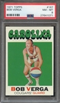 1971 TOPPS 167 BOB VERGA  PSA NM-MT 8