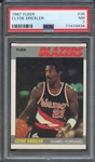 1987 FLEER 30 CLYDE DREXLER  PSA NM 7