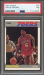 1987 FLEER 35 JULIUS ERVING  PSA NM 7