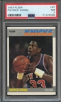 1987 FLEER 37 PATRICK EWING  PSA NM 7