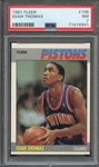 1987 FLEER 106 ISIAH THOMAS  PSA NM 7