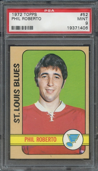 1972 TOPPS 52 PHIL ROBERTO  PSA MINT 9