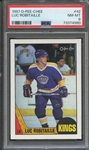 1987 O-PEE-CHEE 42 LUC ROBITAILLE  PSA NM-MT 8