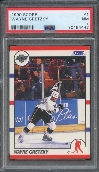 1990 SCORE 1 WAYNE GRETZKY  PSA NM 7