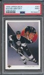 1990 UPPER DECK 307 WAYNE GRETZKY CHECKLIST PSA MINT 9