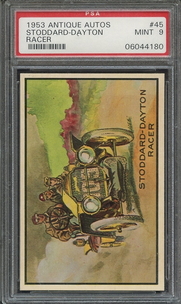 1953 ANTIQUE AUTOS 45 STODDARD-DAYTON RACER PSA MINT 9