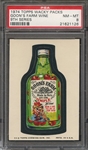 1974 TOPPS WACKY PACKS 9TH SERIES  GOONS FARM WINE 9TH SERIES PSA NM-MT 8